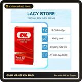 (Che Tên) Bao cao su OK rocmen siêu mỏng kéo dài thời gian quan hệ hộp 12 chiếc - Hàng Mới Về
