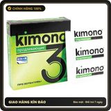 (Che Tên) Bao cao su KIMONO xanh lá, bcs siêu mỏng tăng khoái cảm kéo dài thời gian khi quan hệ - chính hãng - Hàng Mới Về