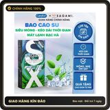 (Che Tên) Bao cao su Sagami Xtreme - Superthin - bcs mỏng - kéo dài thời gian - Hộp 10bcs Hộp Trắng Kín