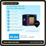 (Che Tên) COMBO 3 hộp Bao cao su Siêu mỏng JUNCAI 001 Spearmint Hương bạc hà Nhiều gel Hộp 10 bcs size 49mm Hỗ Trợ 24/7