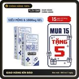 (Che Tên) Combo 2 hộp/3 hộp Bao Cao Su PLAYAH Super Invisible Siêu Mỏng Hộp 10 bao size 52mm Bảo Mật Tuyệt Đối