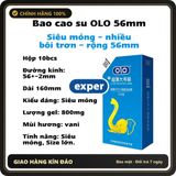 (Che Tên) Bao cao su size lớn 55mm XL 001 hộp 10 cái, bcs size lớn siêu mỏng 0.01mm kéo dài thời gian quan hệ Giao Nhanh Toàn Quốc