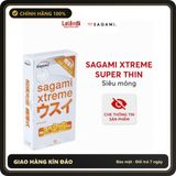 (Che Tên) Bao Cao Su Siêu mỏng Sagami Xtreme Super Thin Nhật Bản - BCS Mỏng Kiểu Truyền Thống (Hộp 2 chiếc, Hộp 10 chiếc) | Lalend Cao Cấp Bảo Đảm