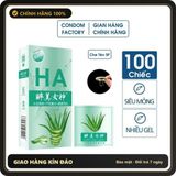(Che Tên) Bao cao su nội địa Trung siêu mỏng nhiều gel bôi trơn Hộp 100 cái Cao Cấp Bảo Đảm