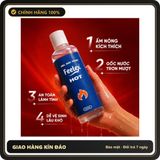 (Che Tên) Gel bôi trơn Feelex Hot tăng khoái cảm cho nữ nhờ hiệu ứng Nóng cực trơn và lâu khô - Chai 250ml Bảo Mật Tuyệt Đối