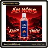 (Che Tên) Gel bôi trơn Feelex Hot tăng khoái cảm cho nữ nhờ hiệu ứng Nóng cực trơn và lâu khô - Chai 250ml Bảo Mật Tuyệt Đối