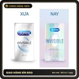 (Che Tên) Bao Cao Su Durex Invisible Extra Thin Extra Sensitive Hỗ Trợ 24/7