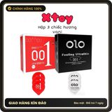(Che Tên) Bao Cao Su OLOL 0.01mm Siêu mỏng, truyền nhiệt, nhiều gel, mỏng nhất thế giới, hộp 3 bcs, Olo-china Giao Nhanh Toàn Quốc