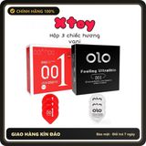 (Che Tên) Bao Cao Su OLOL 0.01mm Siêu mỏng, truyền nhiệt, nhiều gel, mỏng nhất thế giới, hộp 3 bcs, Olo-china Giao Nhanh Toàn Quốc