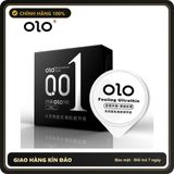 (Che Tên) Bao Cao Su OLOL 0.01mm Siêu mỏng, truyền nhiệt, nhiều gel, mỏng nhất thế giới, hộp 3 bcs, Olo-china Giao Nhanh Toàn Quốc