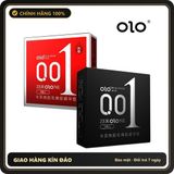 (Che Tên) Bao Cao Su OLOL 0.01mm Siêu mỏng, truyền nhiệt, nhiều gel, mỏng nhất thế giới, hộp 3 bcs, Olo-china Giao Nhanh Toàn Quốc