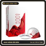 (Che Tên) OLO Samurai 0.01mm (Hộp 10 Chiếc) - Bao Cao Su Siêu Mỏng, Chân Thực & Nhiều Gel Bôi Trơn, Size 52mm Bảo Mật Tuyệt Đối