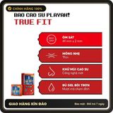 (Che Tên) Bao Cao Su PlayAh True Fit Ôm Sát Hộp 10 size 49mm size nhỏ, chống tuột bao Chuẩn Auth