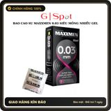 (Che Tên) Bao Cao Su 49mm Maxxmen 003 5in1, Size Nhỏ Siêu Mỏng Chống Xuất Tinh Sớm Kéo Dài Thời Gian Quan Hệ Bảo Mật Tuyệt Đối