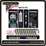 (Che Tên) Bao cao su MAXXMEN 5in1 PROLONG Kéo dài thời gian, Gân gai, Siêu mỏng Hỗ Trợ 24/7