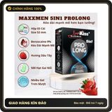 (Che Tên) Bao cao su MAXXMEN 5in1 PROLONG Kéo dài thời gian, Gân gai, Siêu mỏng Hỗ Trợ 24/7