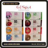 (Che Tên) Bao Cao Su SO Siêu Mỏng Size 52mm - Hộp 12 cái - Ngẫu Nhiên Hộp Trắng Kín