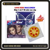 (Che Tên) Bao Cao Su 7 Bi Nổi Nhỏ Love Kiss Maxxmen Hộp 1 Cái Giao Nhanh Toàn Quốc