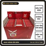 (Che Tên) Bao Cao Su OK Cho Gia Đình Khách Sạn Giá Rẻ - Hộp 144 Cái Chuẩn Auth