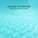 Bao cao su Powergra Promax - Gân sọc và điểm nổi, kéo dài, hương trái cây - Hộp 3 cái - Gwen Shop Chính Hãng