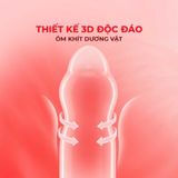 Bao cao su Sagami Six Fit V Miracle Fit - Thiết kế 3D ôm sát, siêu mỏng - Hộp 10 cái - Gwen Shop Chính Hãng