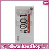 Bao cao su Muaisi 0.01 Trắng - Siêu mỏng 0.01mm - Hộp 10 cái - Gwen Shop Chính Hãng