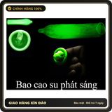 (Che Tên) Bao Cao Su Dạ Quang Phát Sáng HMB - Hộp 7 Cái Giao Nhanh Toàn Quốc