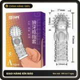 (Che Tên) Bao Cao Su Ngón Tay TPE A-Spot Mẫu 5 - Hộp 1 Cái Hộp Trắng Kín