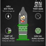 Bao cao su Sagami Type E - Gân và điểm nổi - Hộp 5 cái - Gwen Shop Chính Hãng