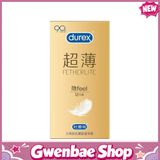 Bao cao su Durex Fetherlite Feel - Siêu mỏng, nhiều gel tạo trơn - Hộp 12 cái - Gwen Shop Chính Hãng