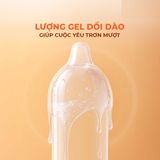 Bao cao su Durex Fetherlite Feel - Siêu mỏng, nhiều gel tạo trơn - Hộp 12 cái - Gwen Shop Chính Hãng