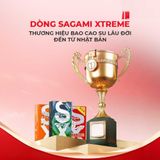 Bao cao su Sagami Xtreme Dotty G Mint Feel Long - Siêu điểm nổi, ôm sát - Hộp 10 cái - Gwen Shop Chính Hãng