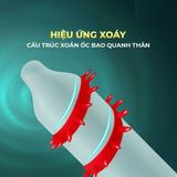 Bao cao su OLO Kỳ lân - Gai xoắn - Hộp 1 cái + 1 bi silicon - Gwen Shop Chính Hãng