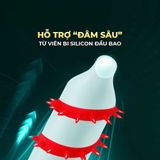 Bao cao su OLO Kỳ lân - Gai xoắn - Hộp 1 cái + 1 bi silicon - Gwen Shop Chính Hãng