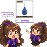 (Che Tên) Dụng Cụ Thụt Rửa Vệ Sinh Hậu Môn Silicone An Toàn 220ml - Sử Dụng Dễ Dàng Cho Sự Sạch Sẽ Và Thoải Mái Hỗ Trợ 24/7