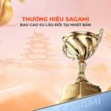 Bao cao su Sagami Xtreme Love Me Gold Orange - Siêu mỏng, nhiều gel tạo trơn - Hộp 10 cái - Gwen Shop Chính Hãng