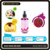 (Che Tên) Dầu Mát Xa Vợ Chồng Hương Tự Nhiên Quyến Rũ 200ml - Thư Giãn Với Hương Hoa Hồng, Trà Xanh & Tulip, Chăm Sóc Da Toàn Thân - Hàng Mới Về