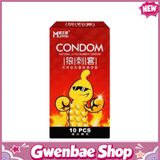 Bao cao su Muaisi Hot - Siêu điểm nổi, nóng ấm - Hộp 10 cái - Gwen Shop Chính Hãng