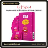 (Che Tên) Bao Cao Su Miệng Dành Cho Nam Nữ Oral XEX - Hương Cherry - Hộp 10 Cái - Siêu Mỏng Cao Cấp Bảo Đảm