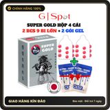 (Che Tên) Bao Cao Su Nhật Bản 9 Bi Lớn - Super Gold - Tặng 2 gel gói Chuẩn Auth
