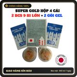 (Che Tên) Bao Cao Su Nhật Bản 9 Bi Lớn - Super Gold - Tặng 2 gel gói Chuẩn Auth