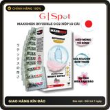 (Che Tên) Bao Cao Su Size 49mm Maxxmen Invisible 002, Cực Siêu Mỏng Nhiều Gel, Hương Hoa Anh Đào Cho LGBT, Gay Giao Nhanh Toàn Quốc