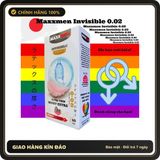 (Che Tên) Bao Cao Su Size 49mm Maxxmen Invisible 002, Cực Siêu Mỏng Nhiều Gel, Hương Hoa Anh Đào Cho LGBT, Gay Giao Nhanh Toàn Quốc