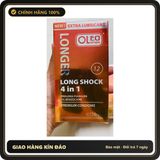 (Che Tên) Bao Cao Su Oleo Lampo 4 In 1 - Gai Gân Ôm Sát Kéo Dài Hương Bạc Hà Hộp Trắng Kín