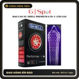 (Che Tên) Bao Cao Su Shell Performax 6 In 1- Gân Gai Khắp Thân Siêu Mỏng Bảo Mật Tuyệt Đối