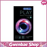 Bao cao su Shell Play Ring 6 tính năng - Hộp 10 cái + 1 vòng đeo kéo dài thời gian - Gwen Shop Chính Hãng