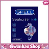 Bao cao su Shell Seahorse - Kéo dài thời gian - Hộp 3 cái - Gwen Shop Chính Hãng