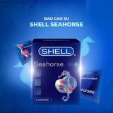 Bao cao su Shell Seahorse - Kéo dài thời gian - Hộp 3 cái - Gwen Shop Chính Hãng