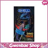 Bao cao su Shell Dino Trice - Hộp 1 bao gai, 2 vòng bi + 1 bao Shell Performax ( - Hộp 2 cái) - Gwen Shop Chính Hãng