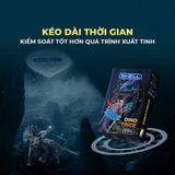 Bao cao su Shell Dino Trice - Hộp 1 bao gai, 2 vòng bi + 1 bao Shell Performax ( - Hộp 2 cái) - Gwen Shop Chính Hãng